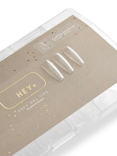 НeyLove Gel Tips Coffin Medium, 500 pcs