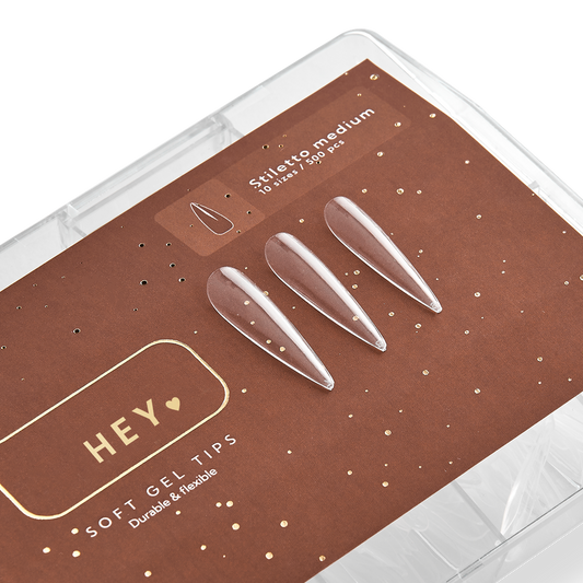 HEYLOVE Gel Tips Stiletto Medium (500pcs)