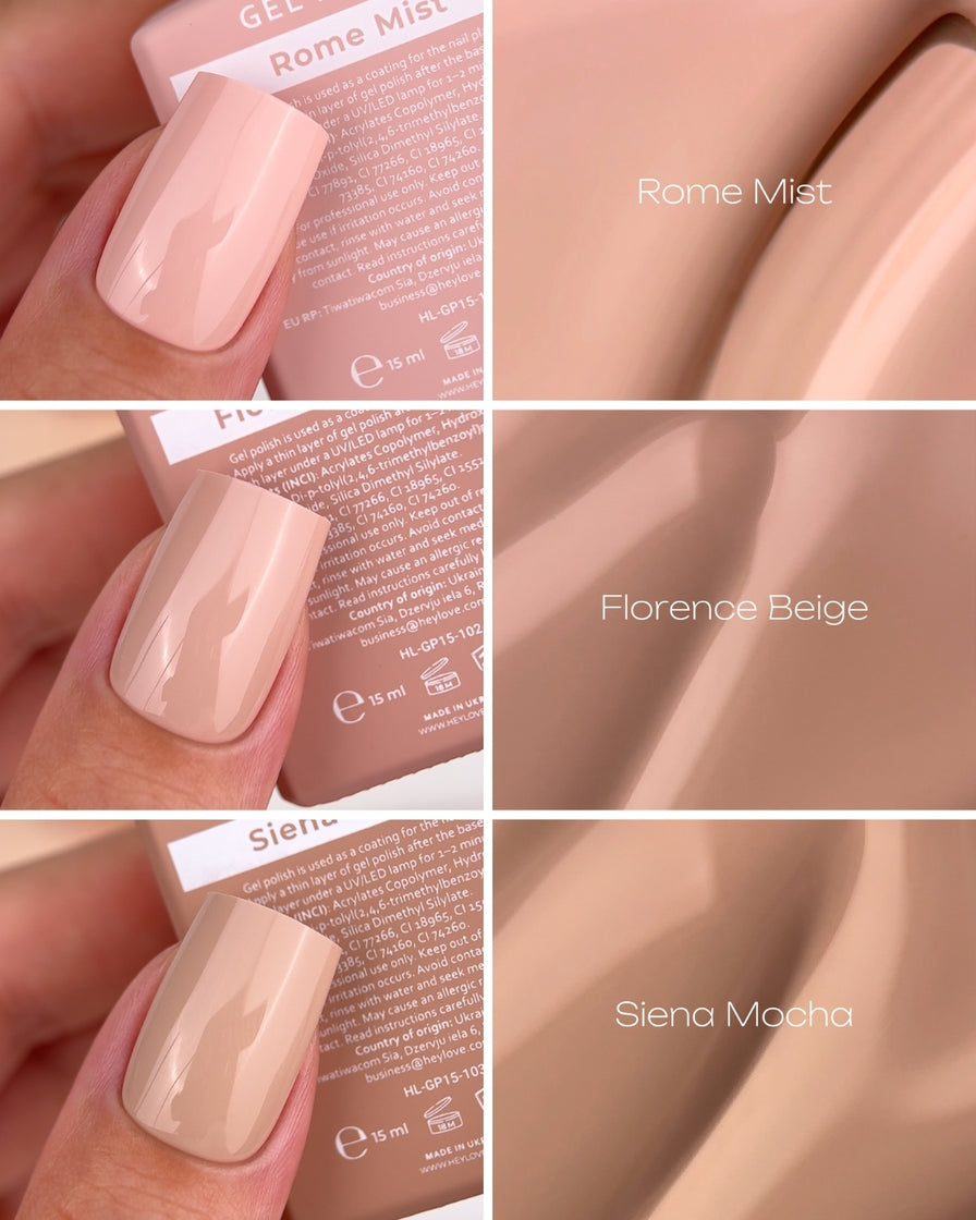HEYLOVE Gel Polish Milan Taupe, 15 ml