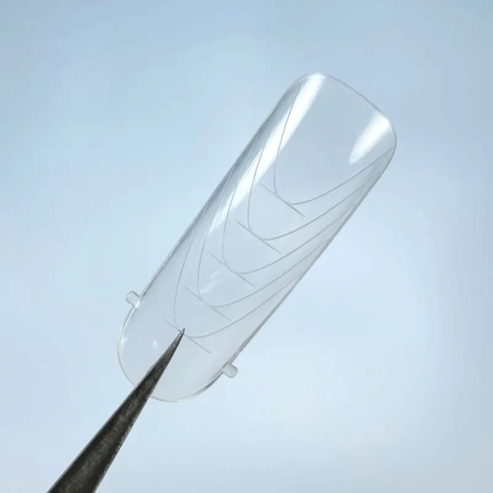 LUNAMOON Classic Salon Square Dual Forms for Nail Extensions, 120 pcs