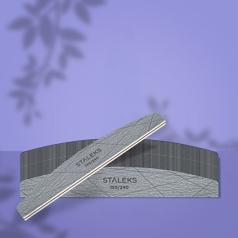 StaleksPro Smart 40, 150/240 Mineral Half Moon Nail File (25pcs)