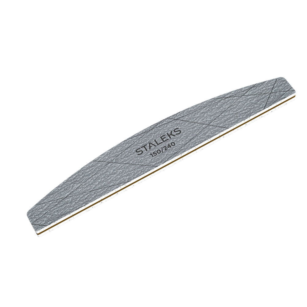 StaleksPro Smart 40, 150/240 Mineral Half Moon Nail File (25pcs)