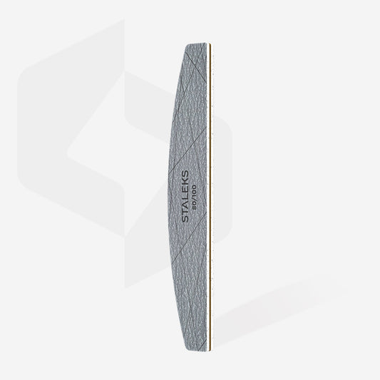 STALEKS SMART 40  80/100 grit Mineral nail file for nails crescent, (25 pcs)
