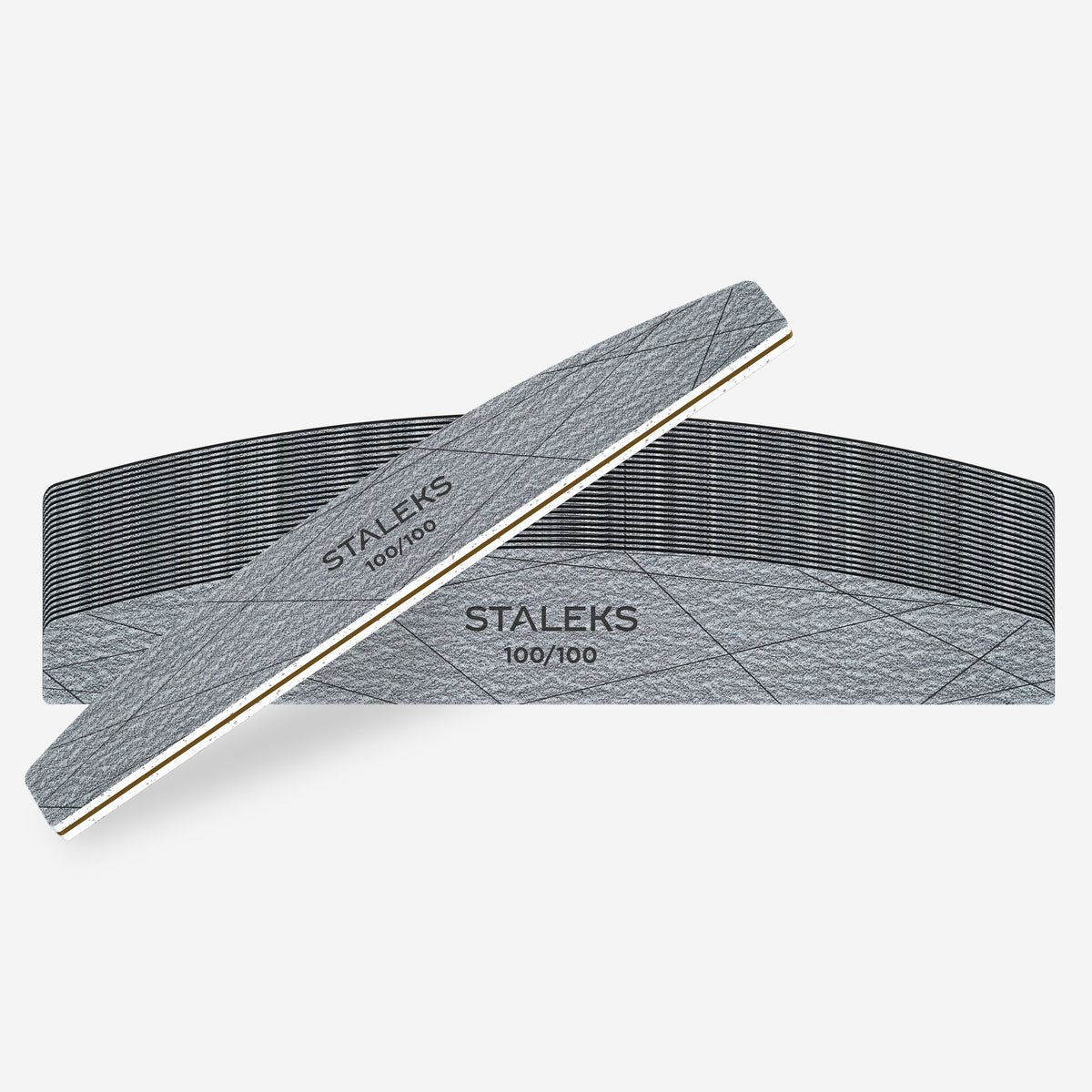 STALEKS Smart 40 100/100 grit  Crescent mineral nail file, (25 pc)