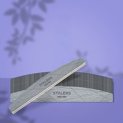 STALEKS Smart 40 180/180 grit Crescent mineral nail file, (25 pc)