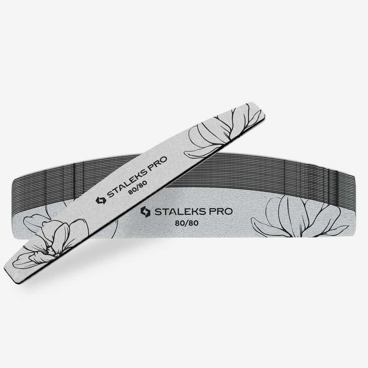 STALEKS EXPERT 40 80/80 grit Crescent mineral nail file, (25 pc)