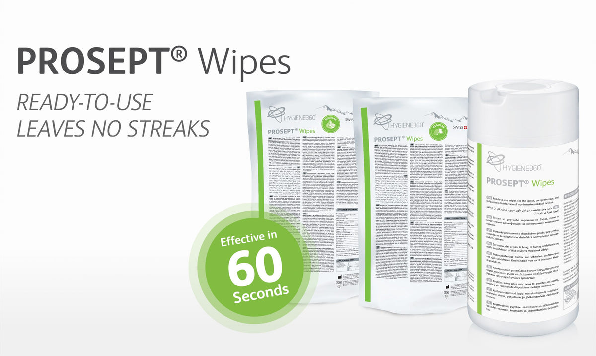 PROSEPT Disinfectant 120 pcs Wipes Lemon
