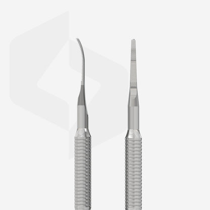 STALEKS EXPERT 60 TYPE 3 Straight nail file and file with a bent end