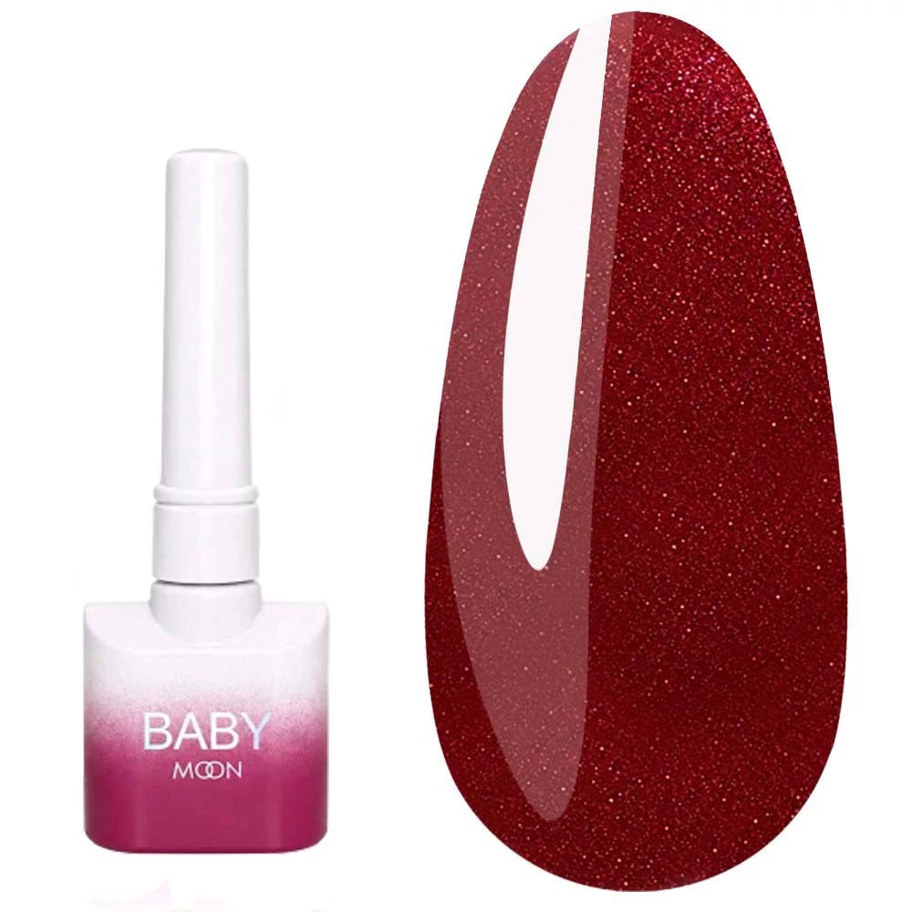 Baby Moon Gel Polish No. 086 Garnet Glitter 8 ml
