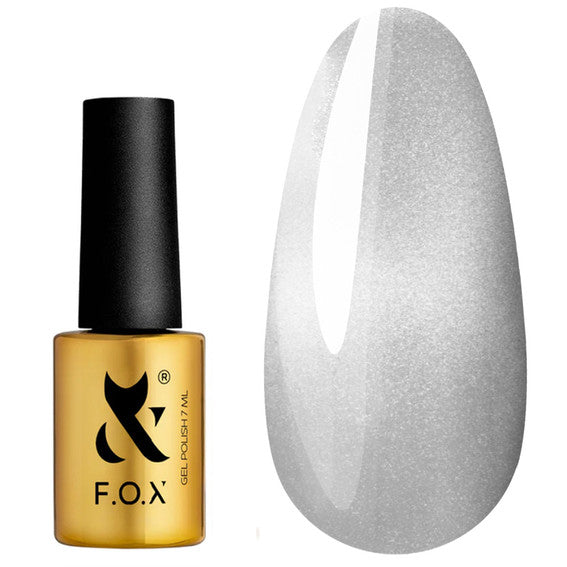 Gel polish F.O.X Cat Eye 007 mother-of-pearl gray 7 ml