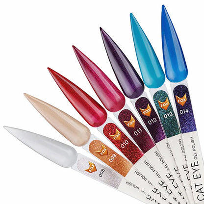 Gel polish FOX Cat Eye 010 red 7 ml