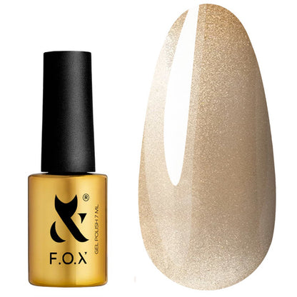 Gel polish F.O.X Cat Eye 002 honey-golden 7 ml