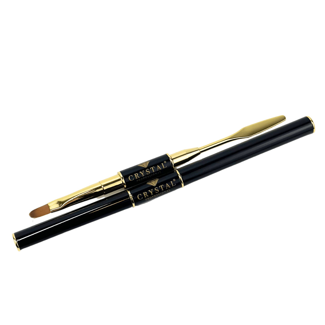 Crystal Professional Double-Sided Brush №2 11 mm/6 mm – 6 mm/20 mm with spatula