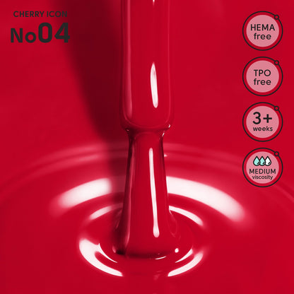 Shelly Gel polish 04 Cherry Icon, 12ml
