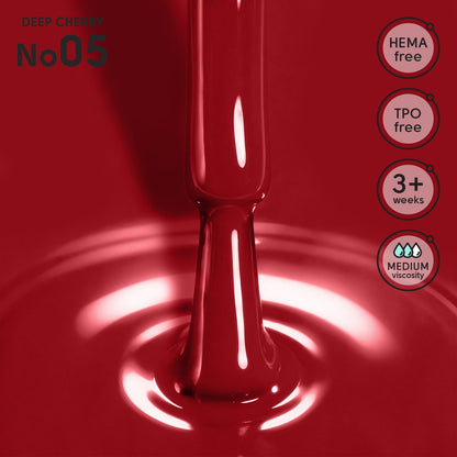 Shelly Gel polish 05 Deep Cherry, 12ml