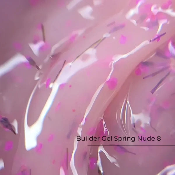Builder Gel Spring Nude №8 30ml Crystal Professional HEMA & TPO Free