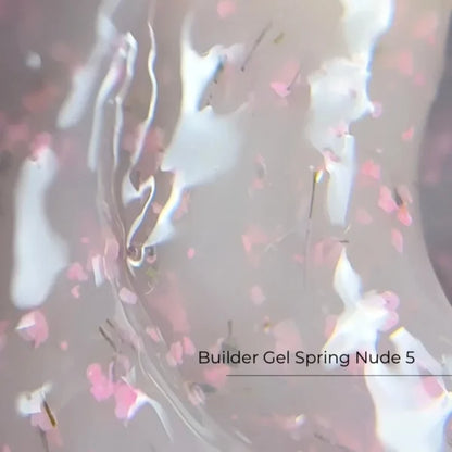 Builder Gel Spring Nude №5 30ml Crystal Professional HEMA & TPO Free