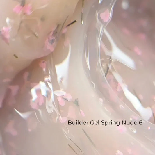 Builder Gel Spring Nude №6 30ml Crystal Professional HEMA & TPO Free