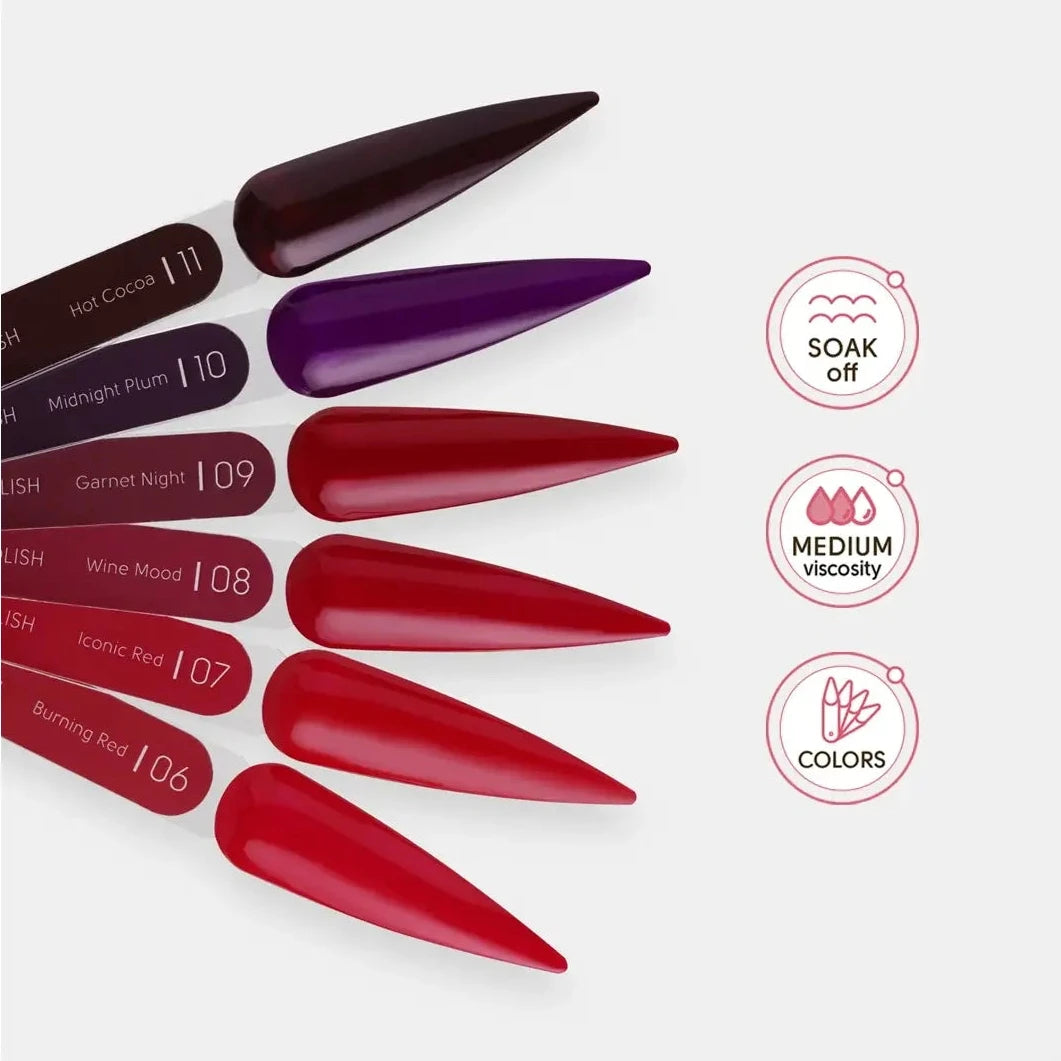 SHELLY. Gel Polish #07, Iconic Red, 12 ml