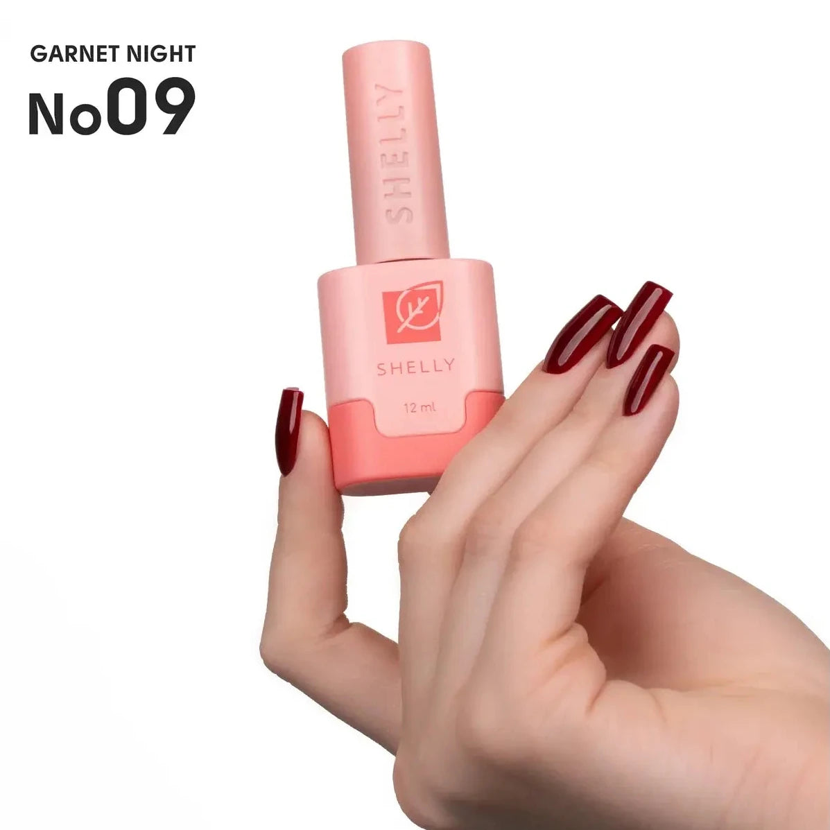 SHELLY. Gel Polish #09, Garnet Night, 12 ml.
