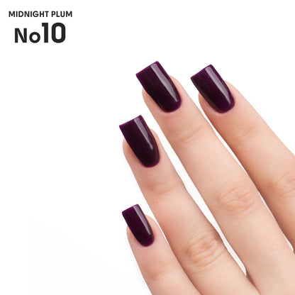 SHELLY. Gel Polish #10, Midnight Plum, 12 ml