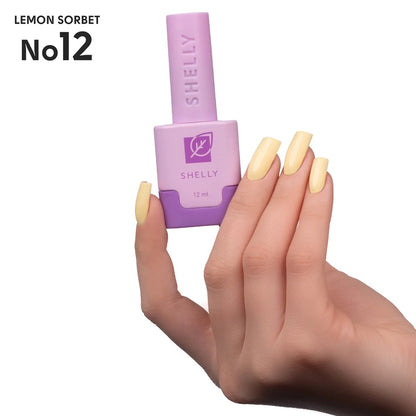 SHELLY. Gel Polish #12, Lemon Sorbet, 12 ml.