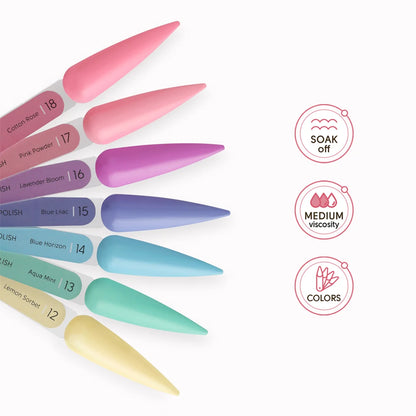 SHELLY. Gel Polish #17, Pink Powder, 12 ml.