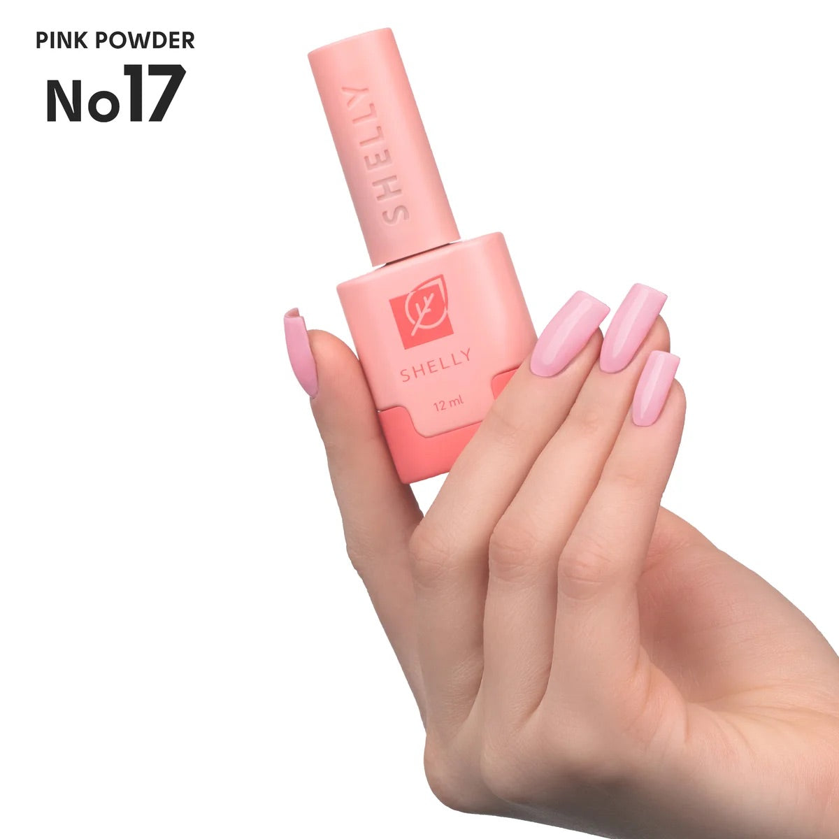SHELLY. Gel Polish #17, Pink Powder, 12 ml.