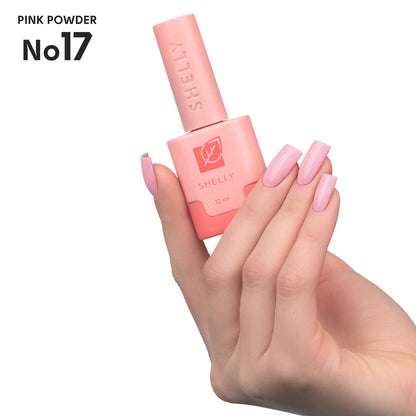 SHELLY. Gel Polish #17, Pink Powder, 12 ml.