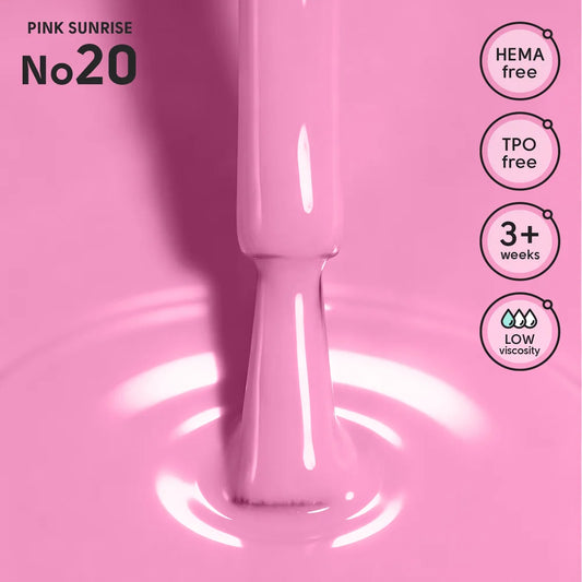 SHELLY. Gel Polish #20, Pink Sunrise, 12 ml