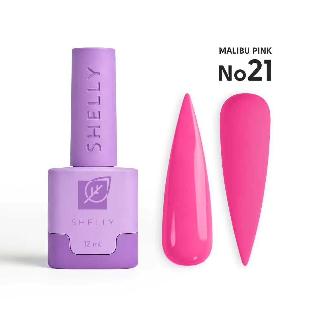 SHELLY. Gel Polish #21, Malibu Pink, 12 ml