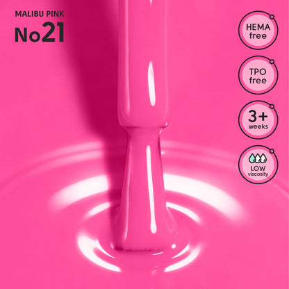 SHELLY. Gel Polish #21, Malibu Pink, 12 ml