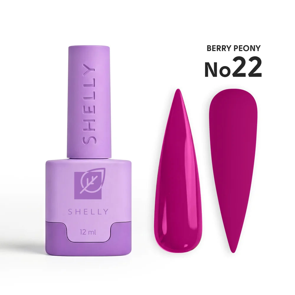 SHELLY. Gel Polish #22, Berry Peony, 12 ml.