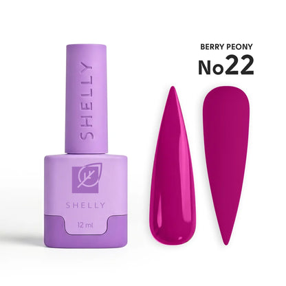 SHELLY. Gel Polish #22, Berry Peony, 12 ml.