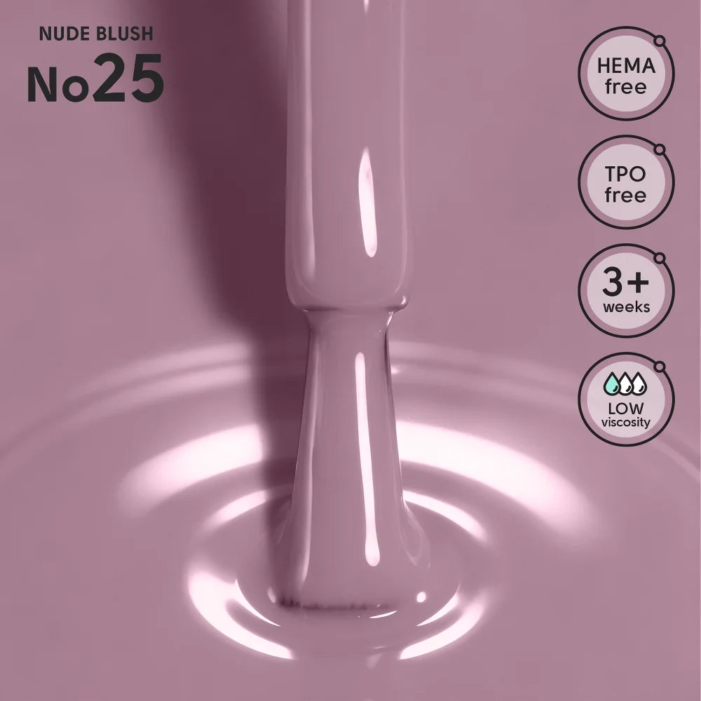 SHELLY. Gel Polish #25, Nude Blush, 12 ml
