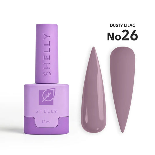 SHELLY. Gel Polish #26, Dusty Lilac, 12 ml.