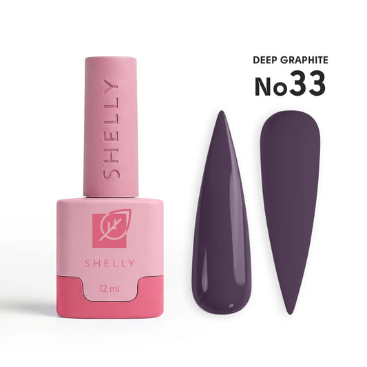 SHELLY. Gel Polish #33, Deep Graphite, 12 ml