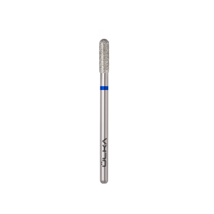 ÜLKA Diamond nail drill bit rounded cylinder blue head diameter 3 mm / working part 10 mm