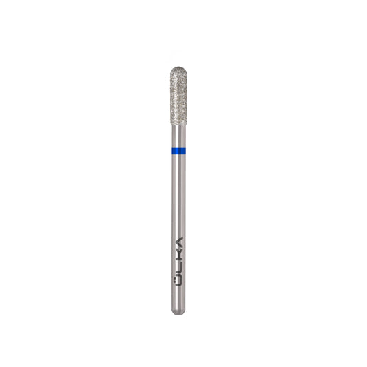 ÜLKA Diamond nail drill bit rounded cylinder blue head diameter 3 mm / working part 10 mm
