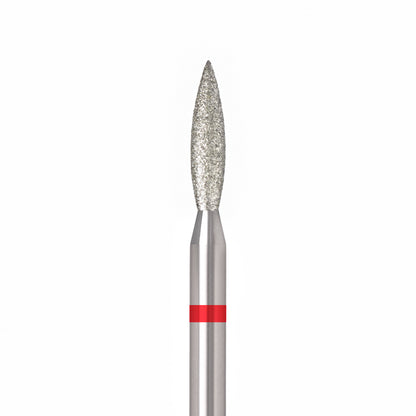 ÜLKA Diamond nail drill bit flame red head diameter 2.3 mm / working part 10 mm