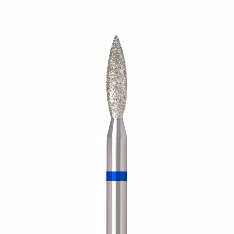 ÜLKA Diamond nail drill bit flame blue head diameter 2.3 mm / working part 10 mm