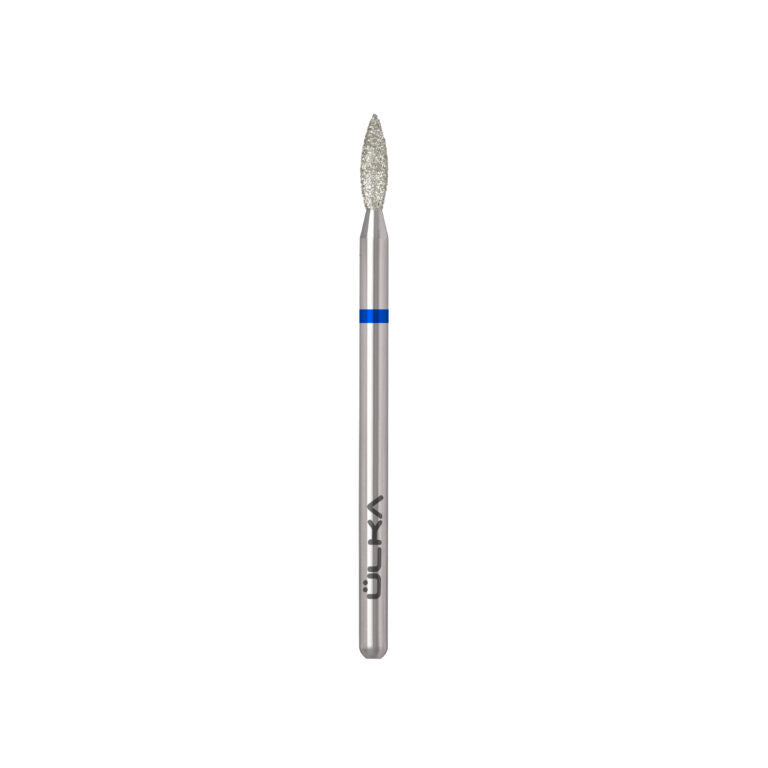 ÜLKA Diamond nail drill bit flame blue head diameter 2.3 mm / working part 8 mm