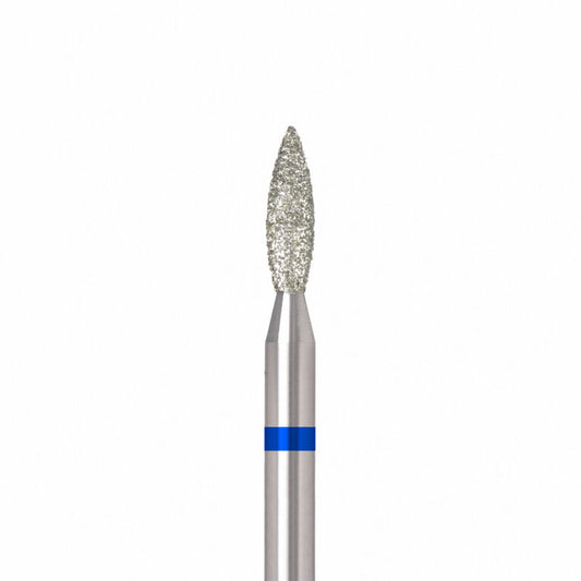 ÜLKA Diamond nail drill bit flame blue head diameter 2.3 mm / working part 8 mm