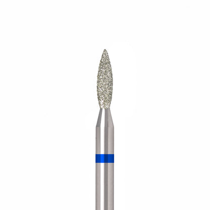 ÜLKA Diamond nail drill bit flame blue head diameter 2.1 mm / working part 8 mm