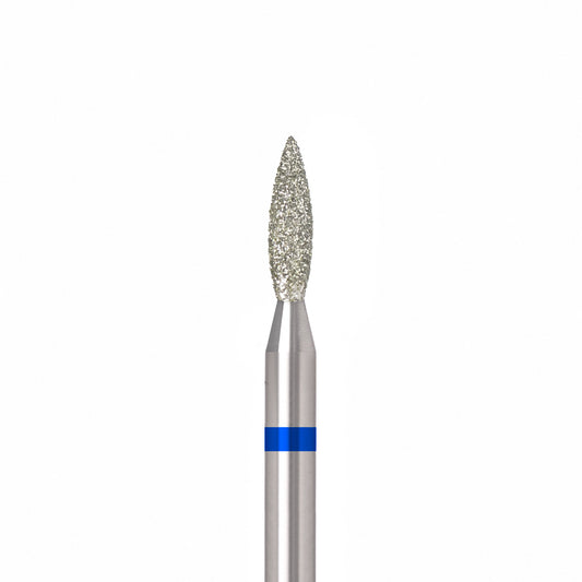ÜLKA Diamond nail drill bit flame blue head diameter 2.1 mm / working part 8 mm
