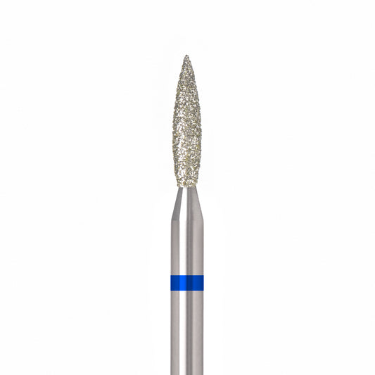 ÜLKA Diamond nail drill bit flame blue head diameter 2.1 mm / working part 10 mm