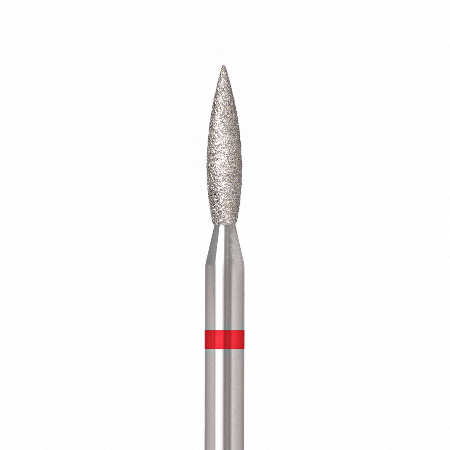 ÜLKA Diamond nail drill bit flame red head diameter 2.1 mm / working part 10 mm