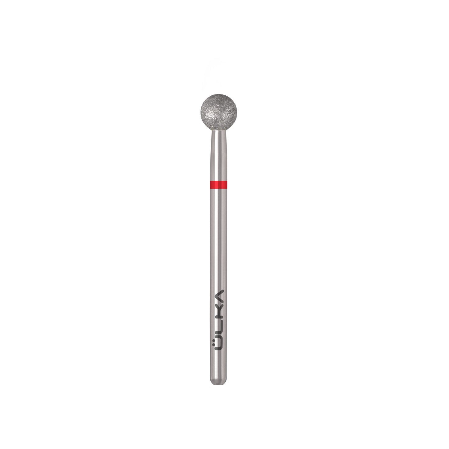 ÜLKA Diamond nail drill bit, ball, red head, diameter 5 mm