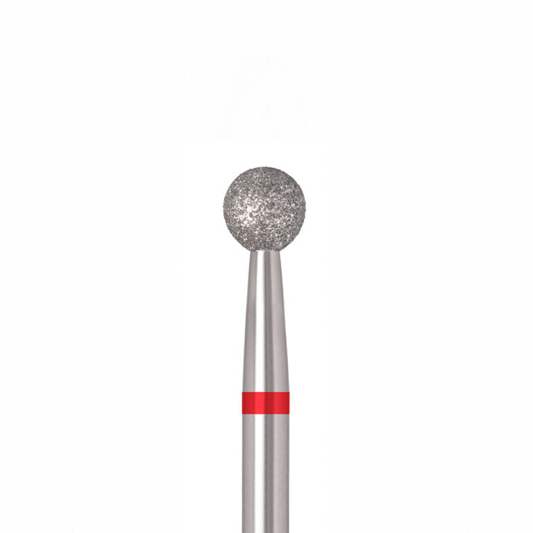 ÜLKA Diamond nail drill bit ball red head diameter 4 mm