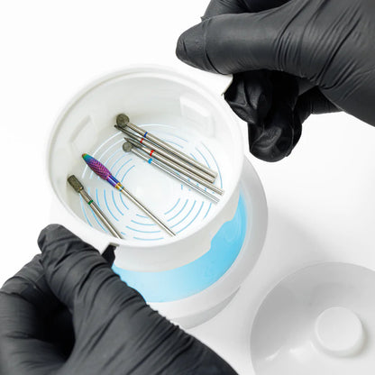 Disinfection container microstop for drill bits 0.12l.